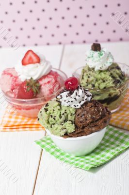 cold ice cream on the bowl cold ice cream on the bowl