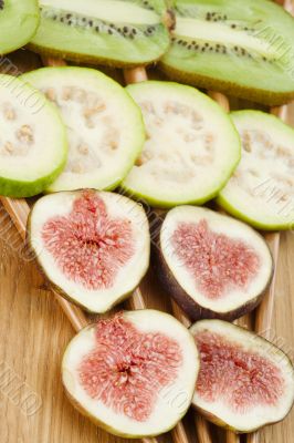 kiwi fig and guava fruits kiwi fig and guava fruits