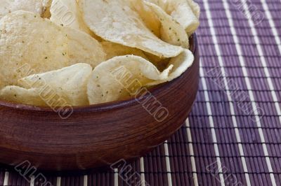 cropped bowl of chips