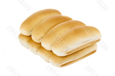 a pile of hotdog bun