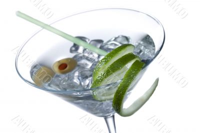 vodka in a martini glass
