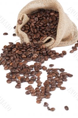 a sack of coffee beans