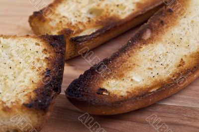 over toasted breads
