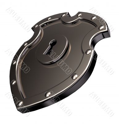 metal shield with lock