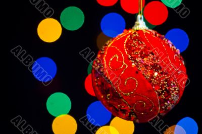 Red Christmas ball