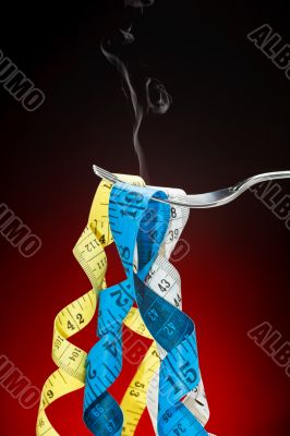 Fork and tape measuere