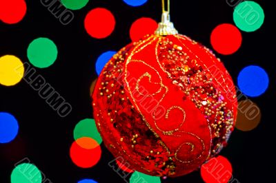 Red Christmas ball