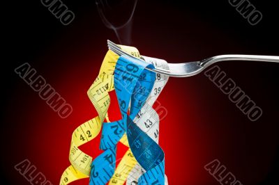 Fork and tape measuere