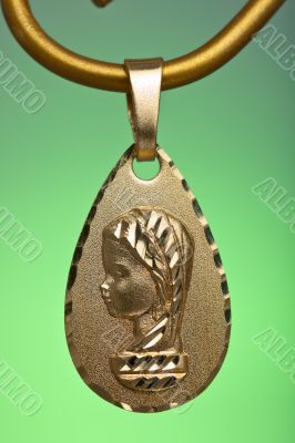 Pendant of the virgin girl
