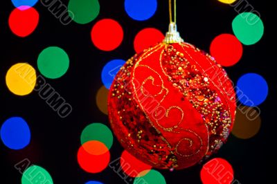 Red Christmas ball