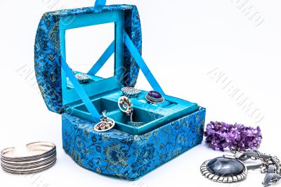 Blue jewel box