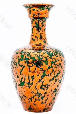 Vase of metallic aspect