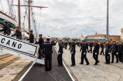Midshipmen of the ship Juan Sebastian de Elcano