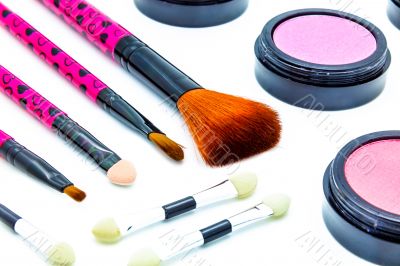 Brushes and cosmetic