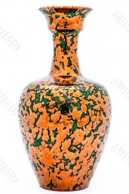 Vase of metallic aspect