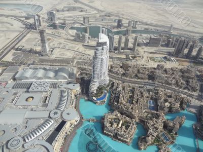 From the observation deck Burj Khalifa