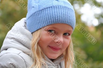 Beautiful girl with blond hair and blue eyes Beautiful girl with blond hair and blue eyes