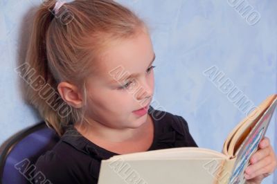 Beautiful girl with blond hair and blue eyes Beautiful girl with blond hair and blue eyes