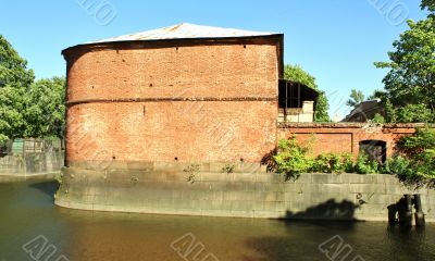 Old building of red brick Old building of red brick