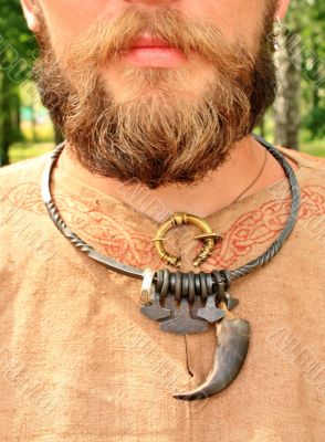 Old Slavic men`s decorations