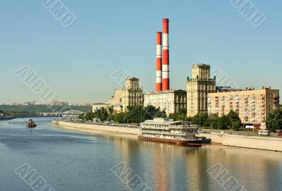 Berezhkovskaya  Embankment in Moscow