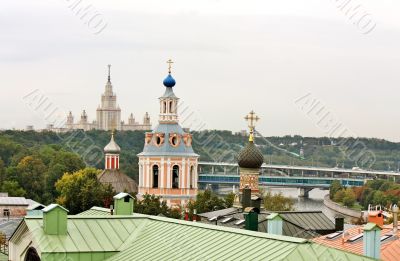 View on Sparrow Hills in Moscow