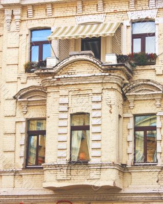 Balcony of the old building