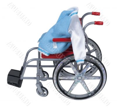 Letterman Jacket in Wheelchair