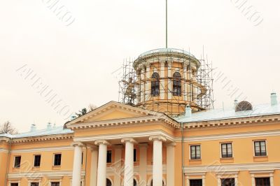 Historic building under restoration