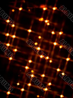 blur decorative orange neon lights
