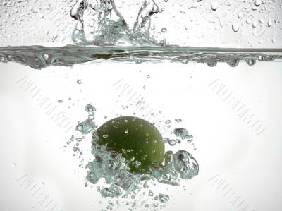 sinking lime in water