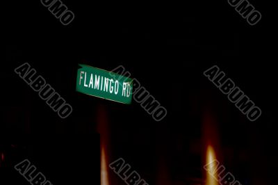 abstract sign for flamingo rd las vegas