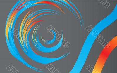 abstract swirl shape on grey abstract swirl shape on grey