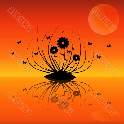 floral background clipart