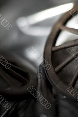 cropped view of a wheel