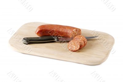 sausage cut into pieces 