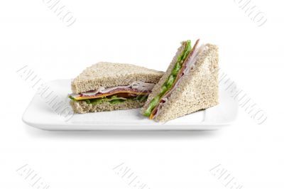 slice of tasty sandwich
