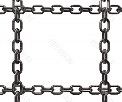 metal chains frame