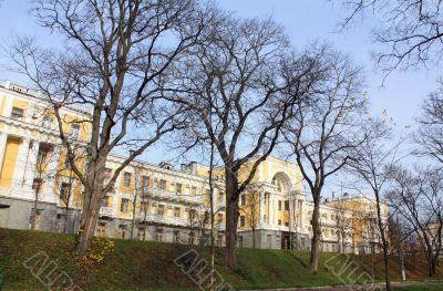 Landscape with monumental architecture Landscape with monumental architecture