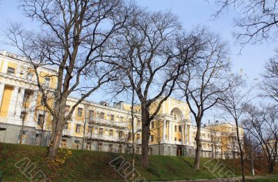 Landscape with monumental architecture