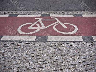 bicycle path-red