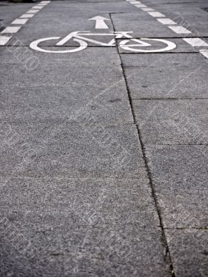 bicycle path-perspektive bicycle path-perspektive