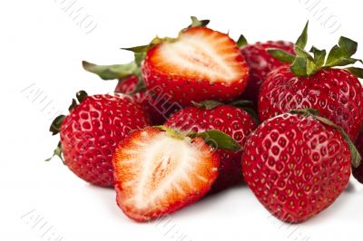 red strawberry fruits