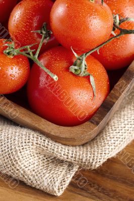 pile of red ripe tomatoes