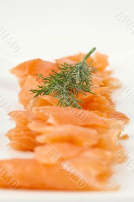 slices of smoked salmon 
