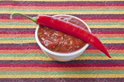 salsa and chili pepper