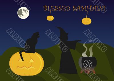 Samhain greeting card