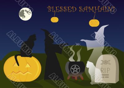 Samhain greeting card