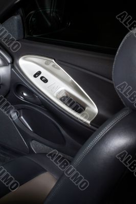 Car door with window control panel. Car door with window control panel.