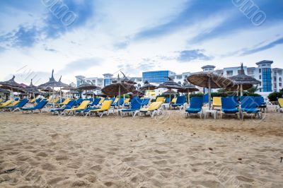 Beach in Hammamet, Tunisia